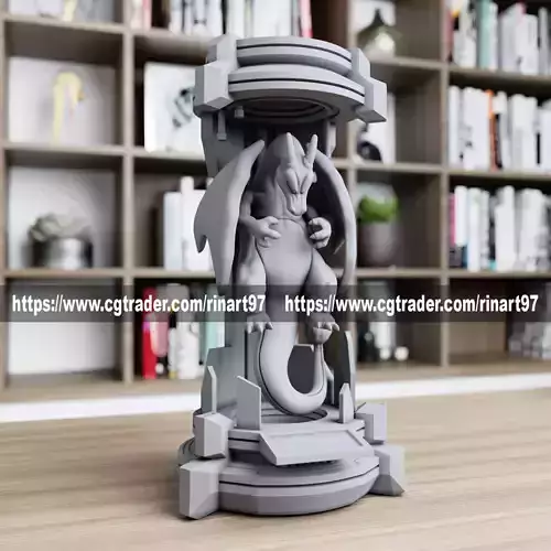 Charizard in the lab from pokemon 3D print model
