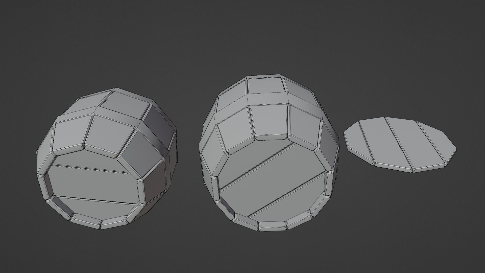 Wooden Barrel Pack Free low-poly 3D model_9