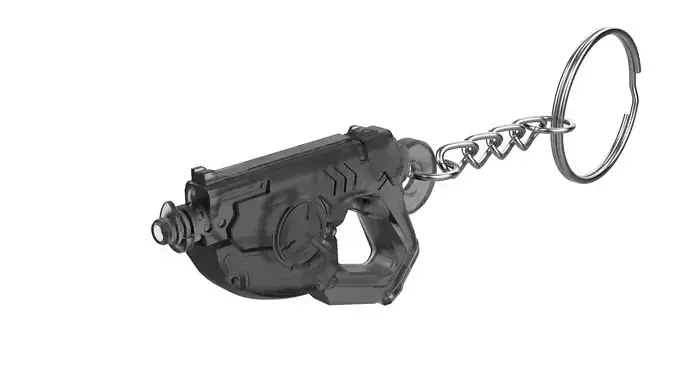 Keychain - Tracer Punk Skin Blaster - Overwatch - STL 