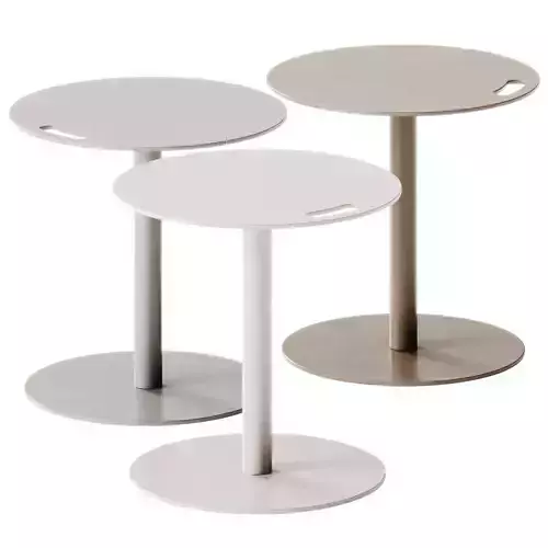 Adico VEDET R Round Aluminium side table