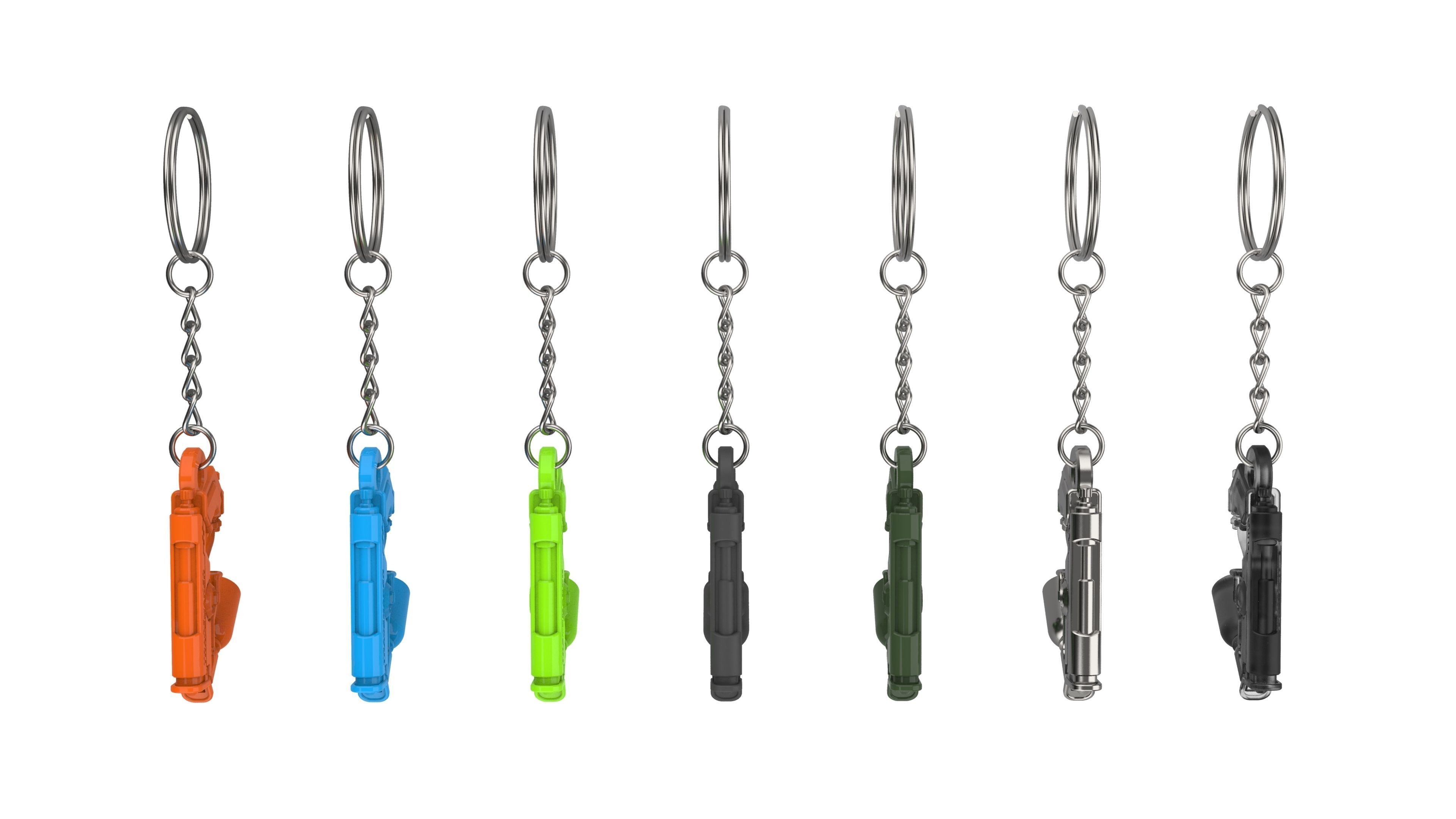 Keychain - Tracer Graffiti Skin Blaster - Overwatch - STL 3D print model_14