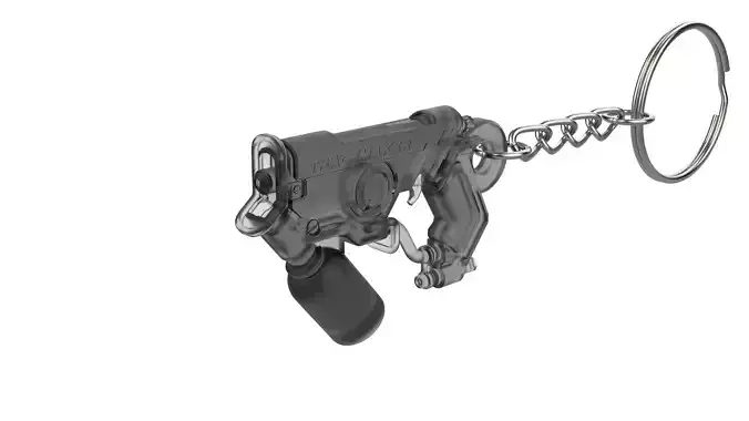 Keychain - Tracer Graffiti Skin Blaster - Overwatch - STL 3D print model
