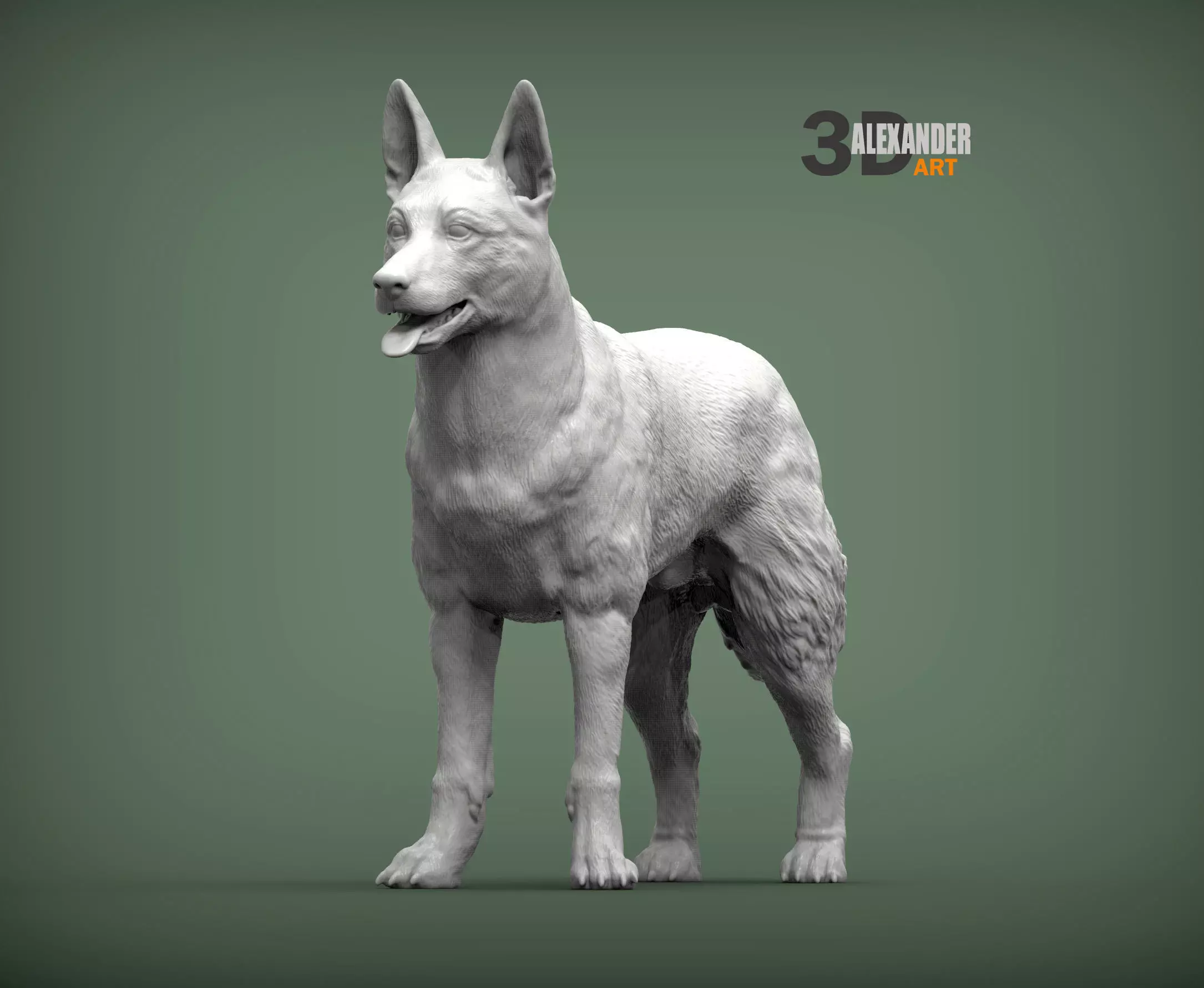 Belgian Malinois 3D print model_0