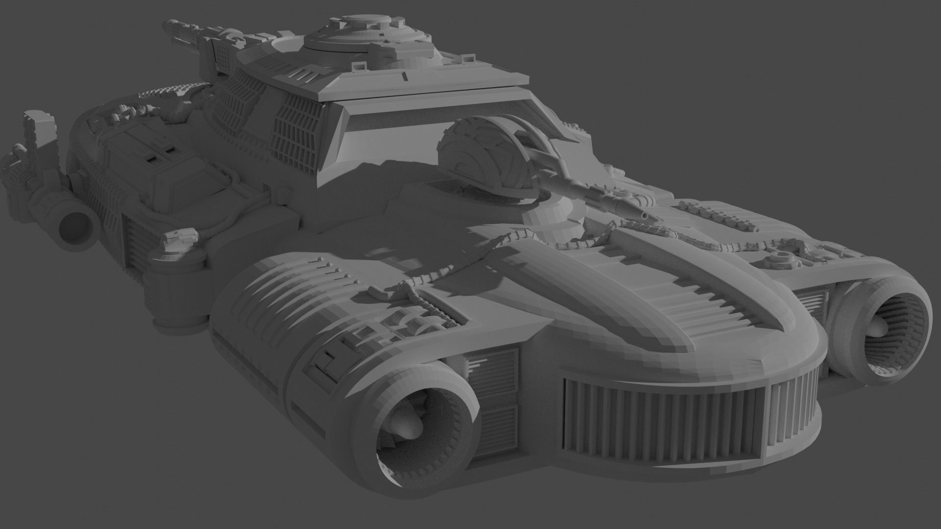 Star Wars Heavy Rebel Combat Landspeeder Battlefront 2004 3D print model_2