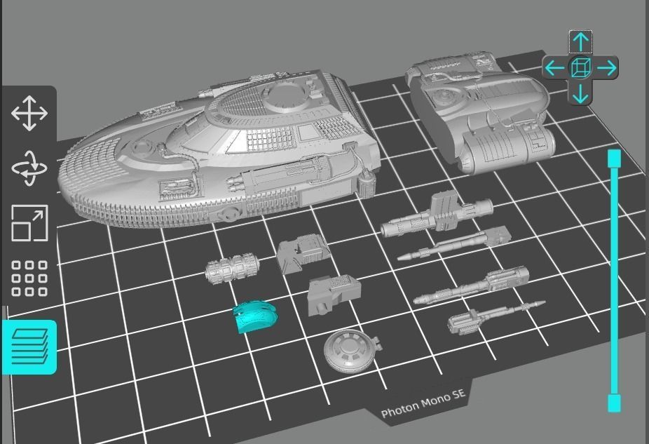 Star Wars Heavy Rebel Combat Landspeeder Battlefront 2004 3D print model_6