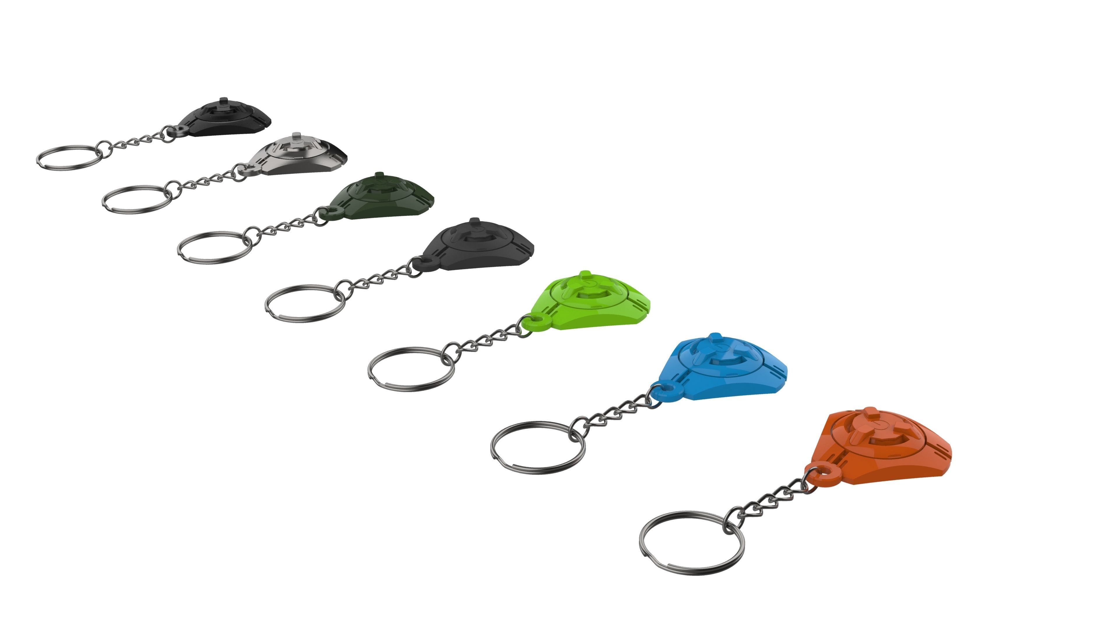 Keychain - Tracer Pulse Bomb - Overwatch - Printable - STL 3D print model_13