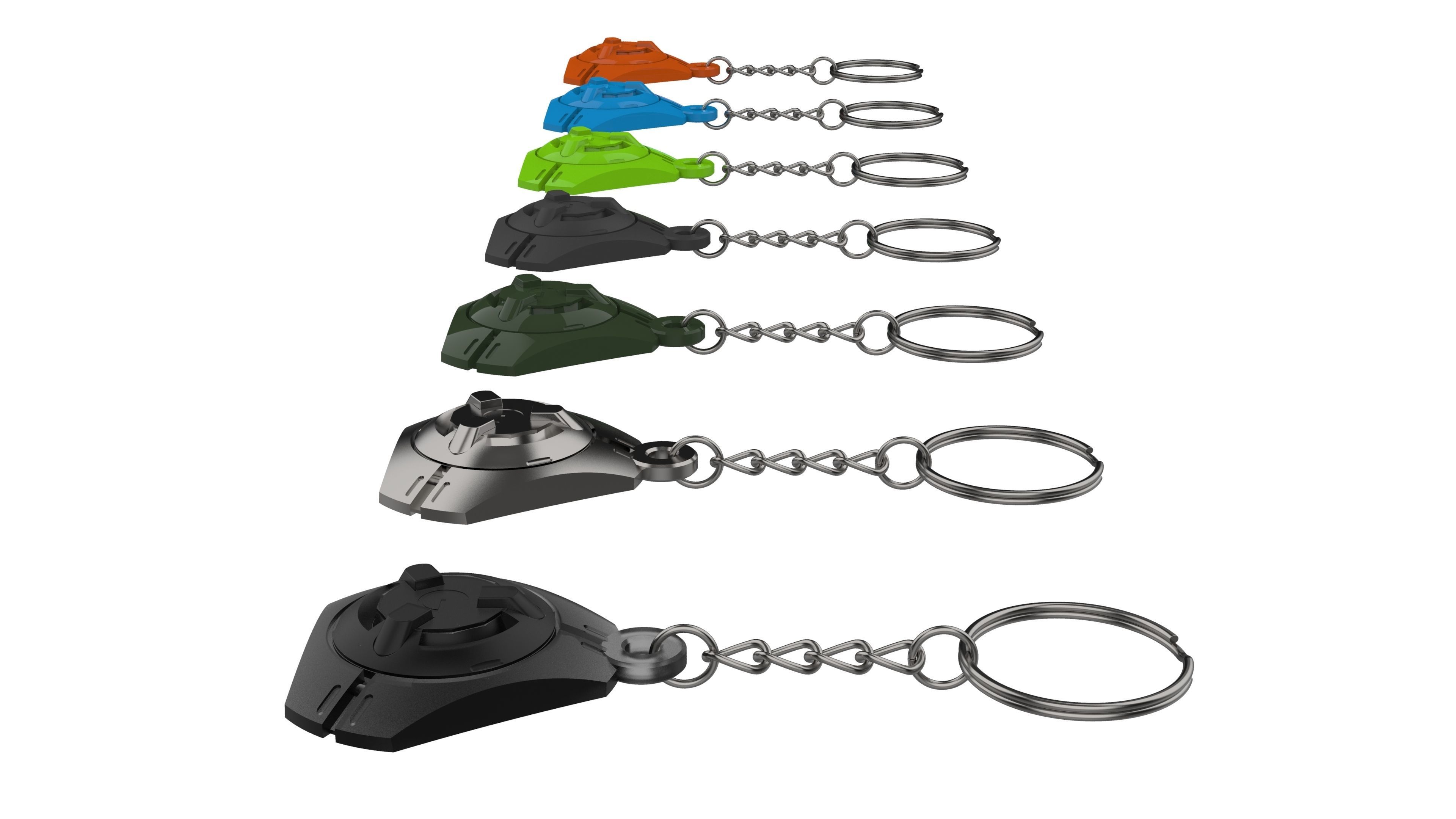 Keychain - Tracer Pulse Bomb - Overwatch - Printable - STL 3D print model_10