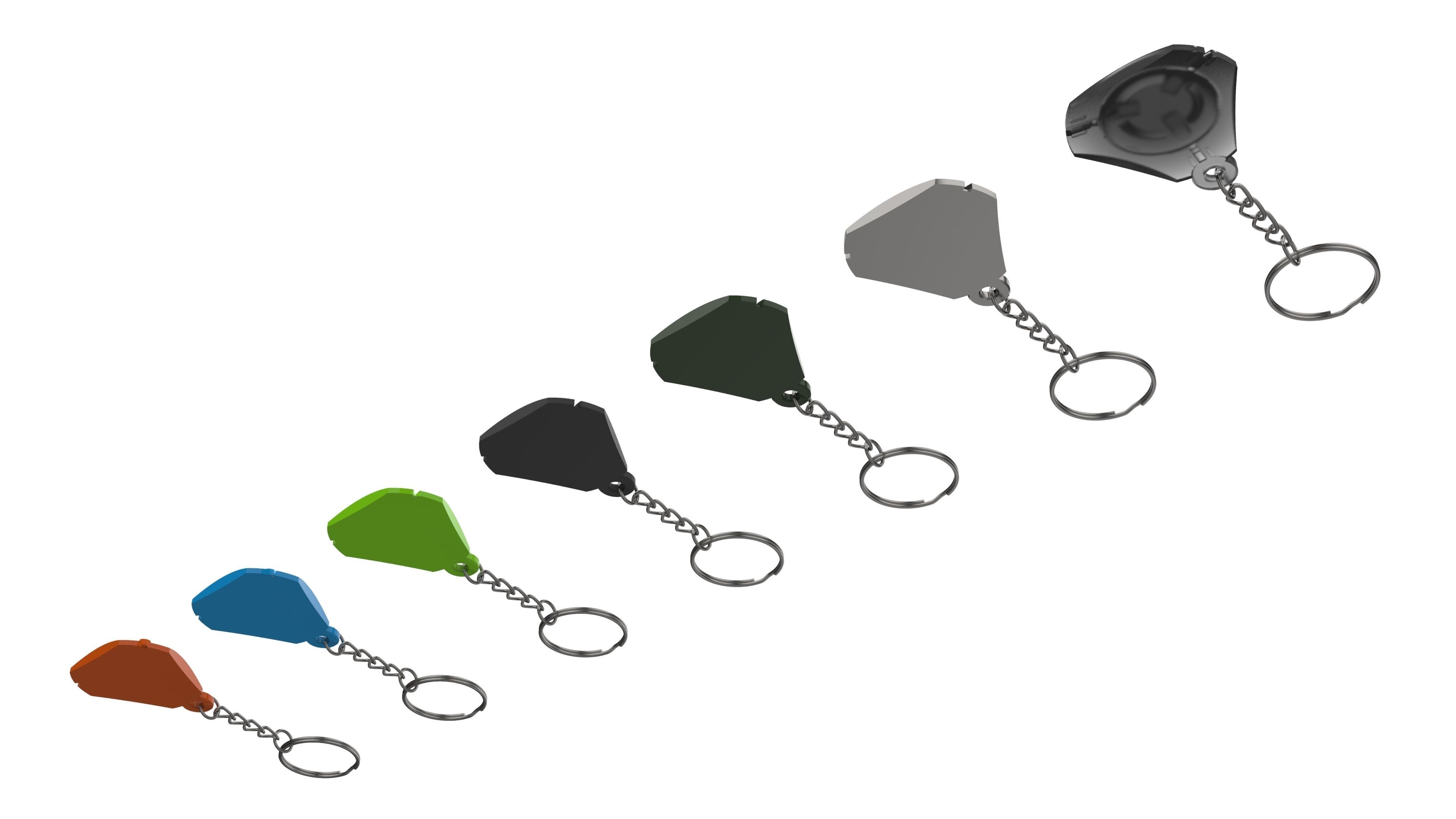 Keychain - Tracer Pulse Bomb - Overwatch - Printable - STL 3D print model_9