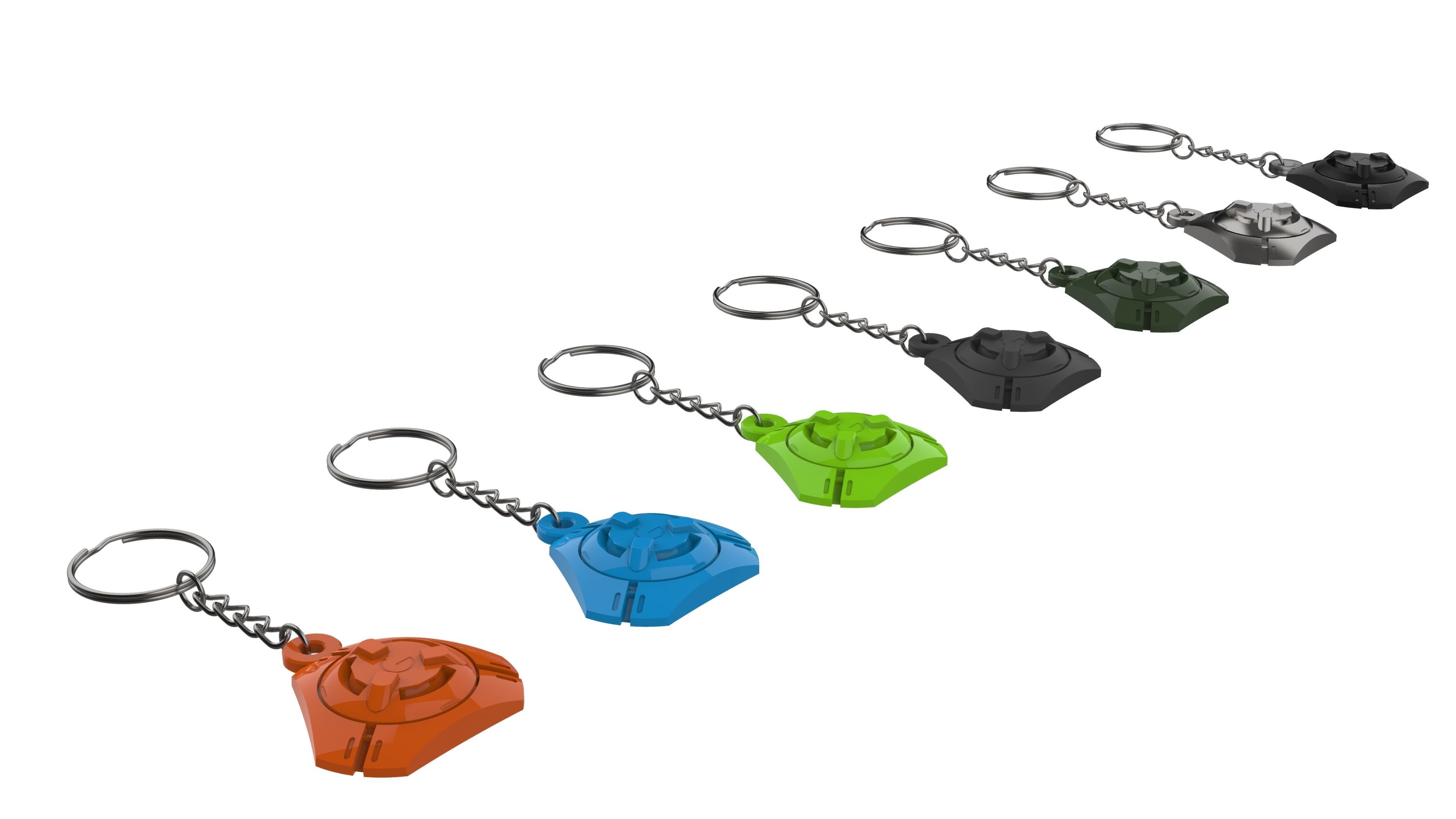 Keychain - Tracer Pulse Bomb - Overwatch - Printable - STL 3D print model_15