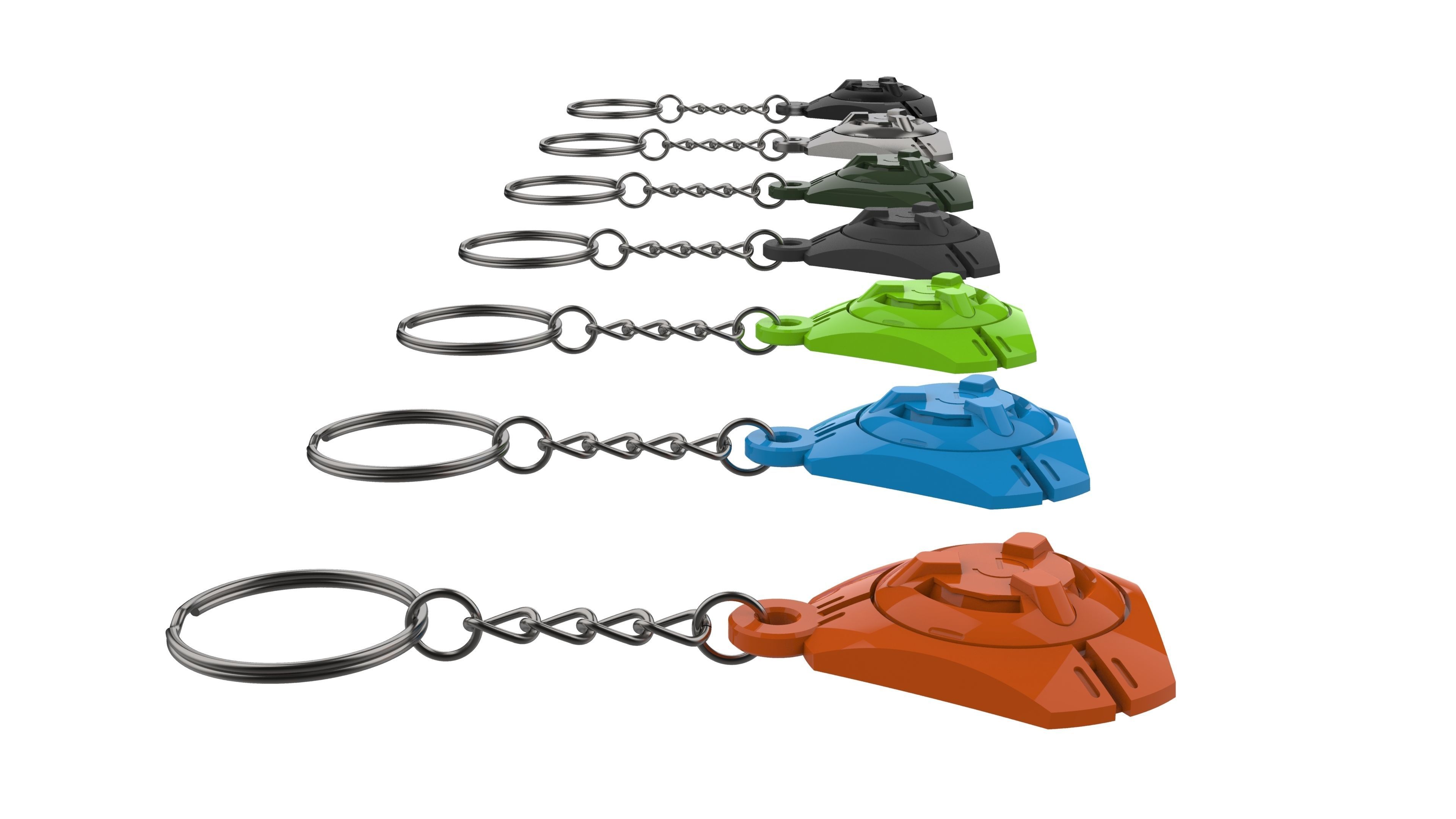 Keychain - Tracer Pulse Bomb - Overwatch - Printable - STL 3D print model_14