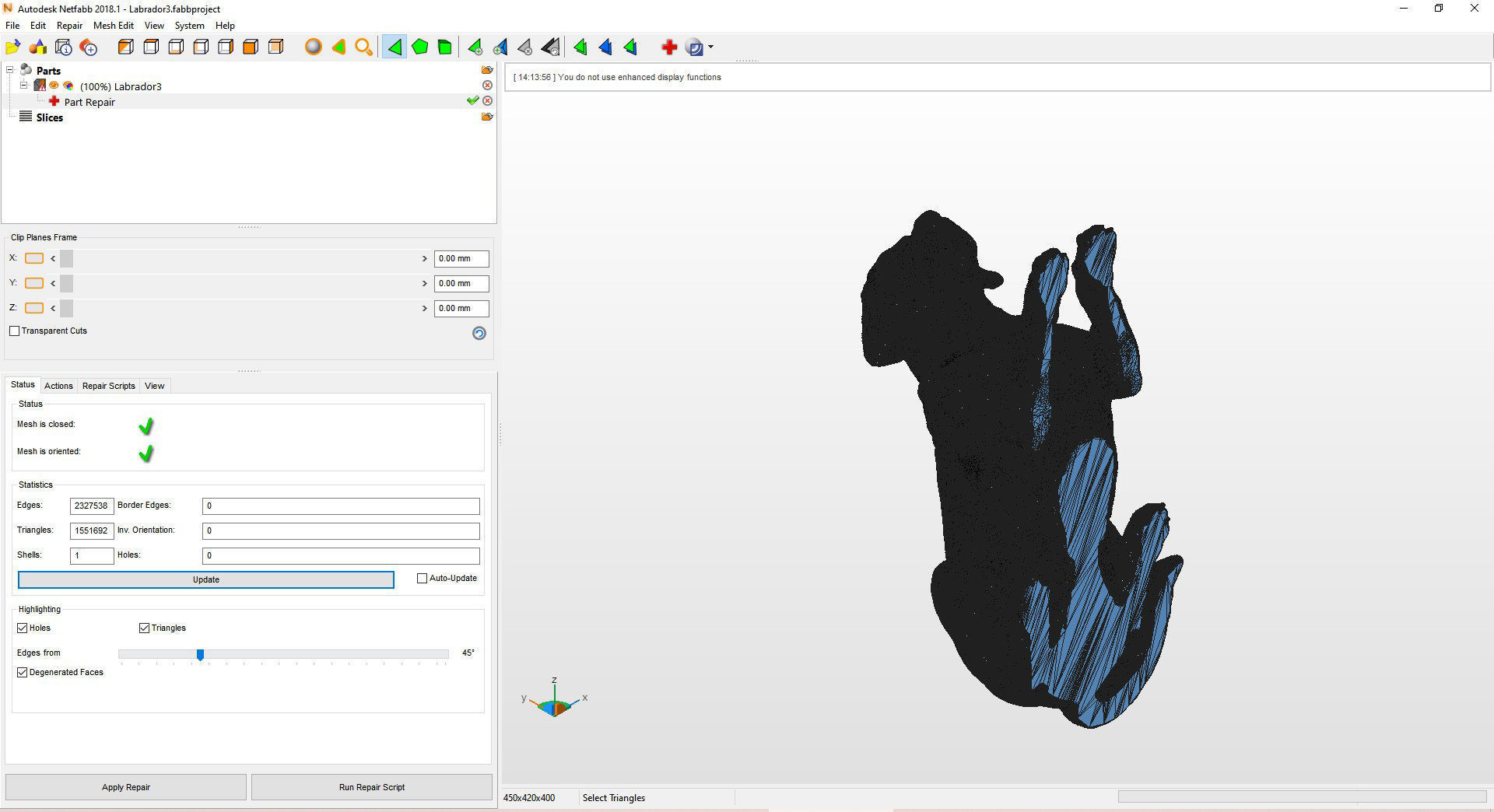 Labrador lies 3D print model_5