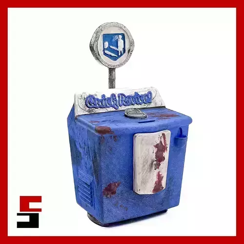 Call of Duty Black Ops Zombies Quick Revive Perk Machine 3D print model