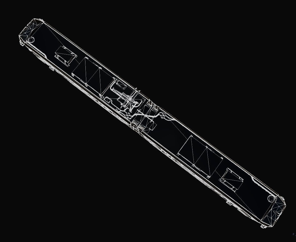 Light Rail Train Kinki Sharyo P3010 Free low-poly 3D model_10