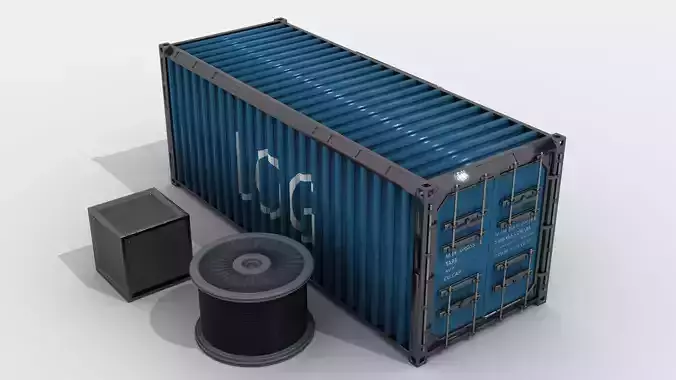 TEU container 3D model