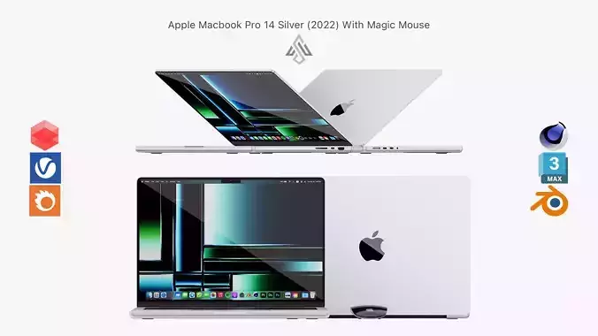 Apple MacBook Pro 14  Silver 2022 With Magic Mouse