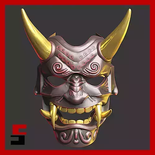 Japanese Oni Mask  3D print model