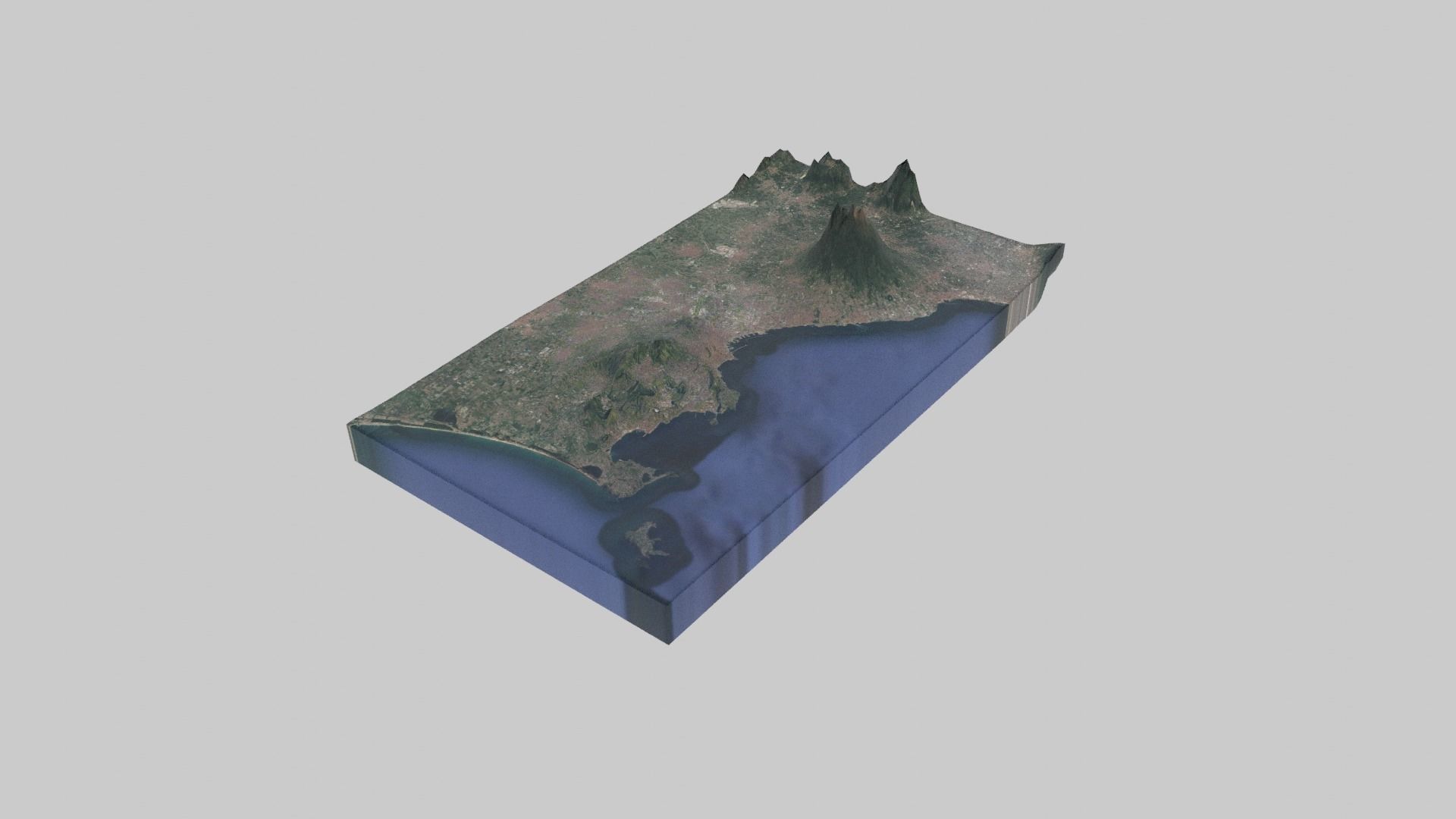 3d model napoli city vr ar low poly cgtrader