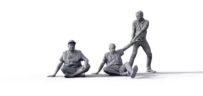 stupid climate activists for model railways  3D print model