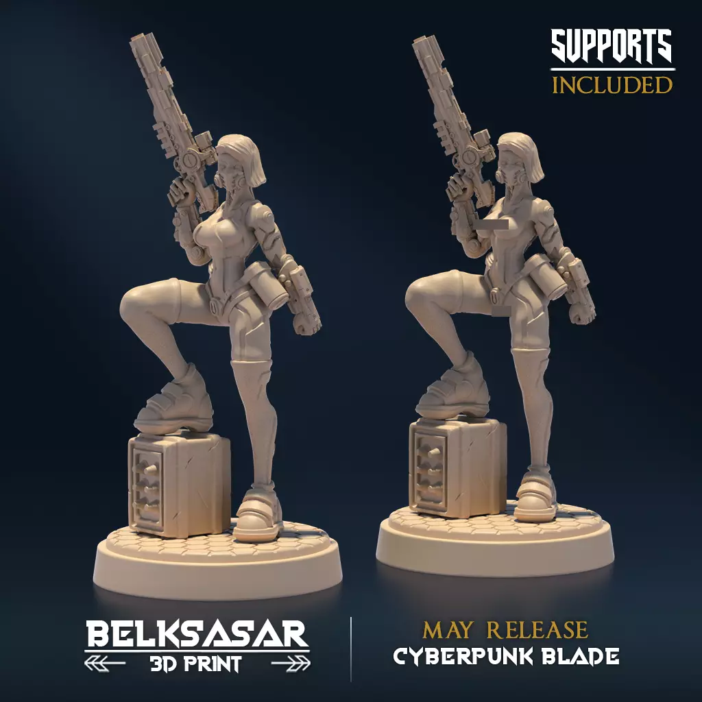 Neon Outlaw A Nude and Normal 3D print model