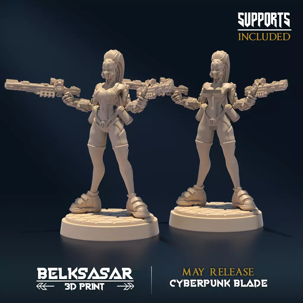 Neon Outlaw B Nude and Normal 3D print model_0