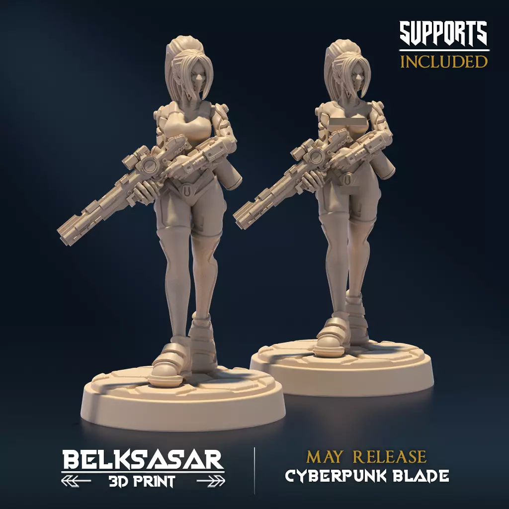 Neon Outlaw C Nude and Normal 3D print model_0