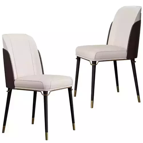 Contemporary Style Leather Chair Armless Parsons Chair 