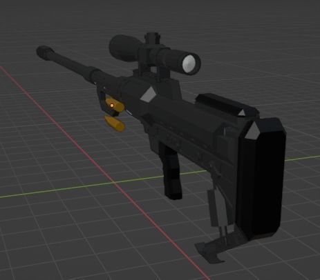 low-poly SnipeX T-Rex 3D model_1