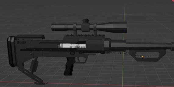 low-poly SnipeX T-Rex 3D model_3