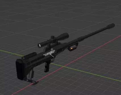 low-poly SnipeX T-Rex 3D model_0