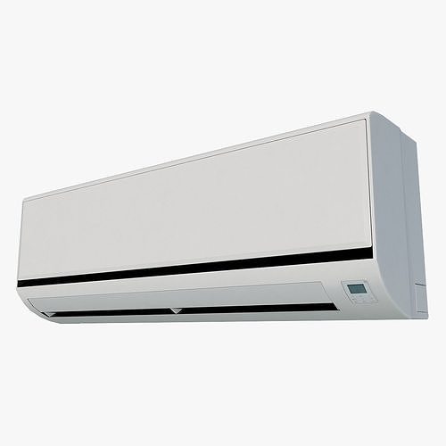 Wall Mounted Inside Conditioner Free low-poly 3D model