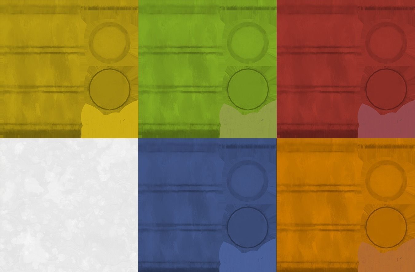 Cartoon Oil Drum Low-poly 3D model_5