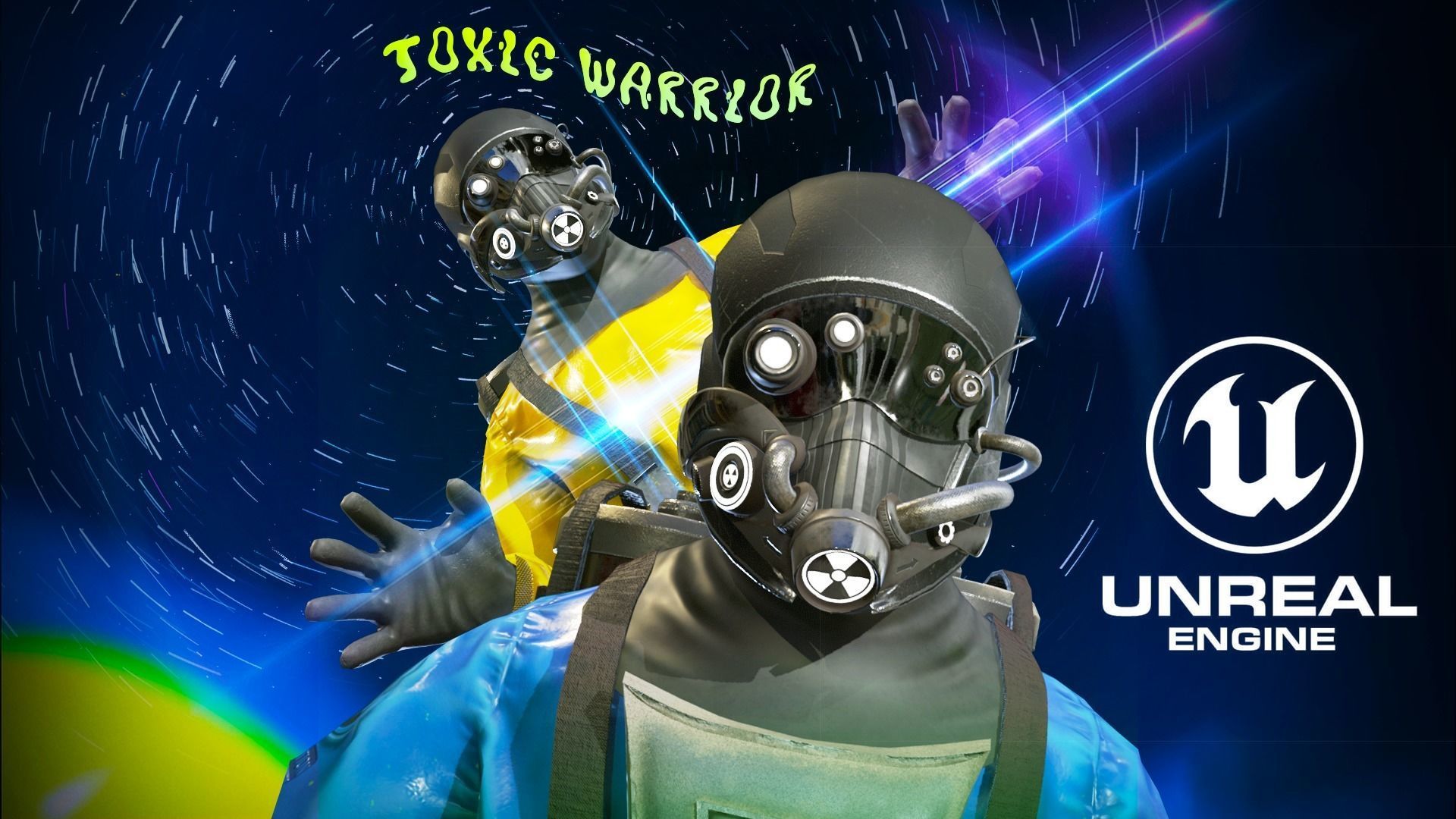 Toxic Warrior Low-poly 3D model_3