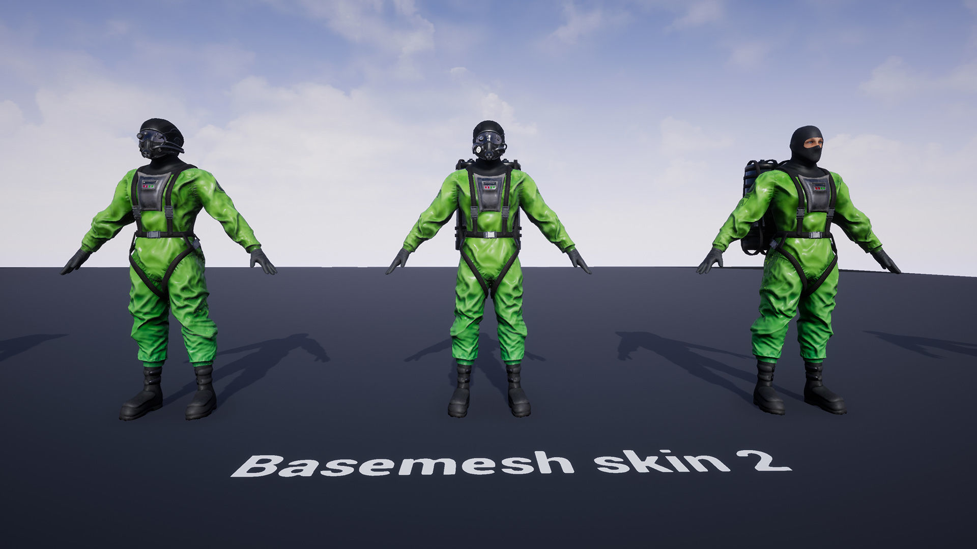 Toxic Warrior Low-poly 3D model_16