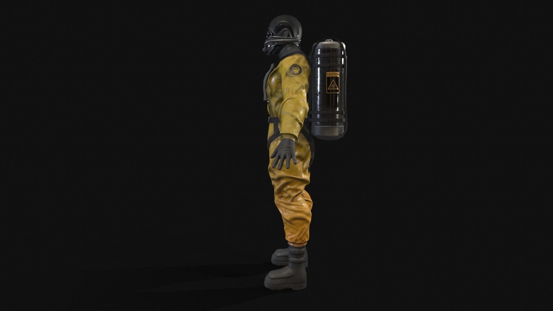 Toxic Warrior Low-poly 3D model_9