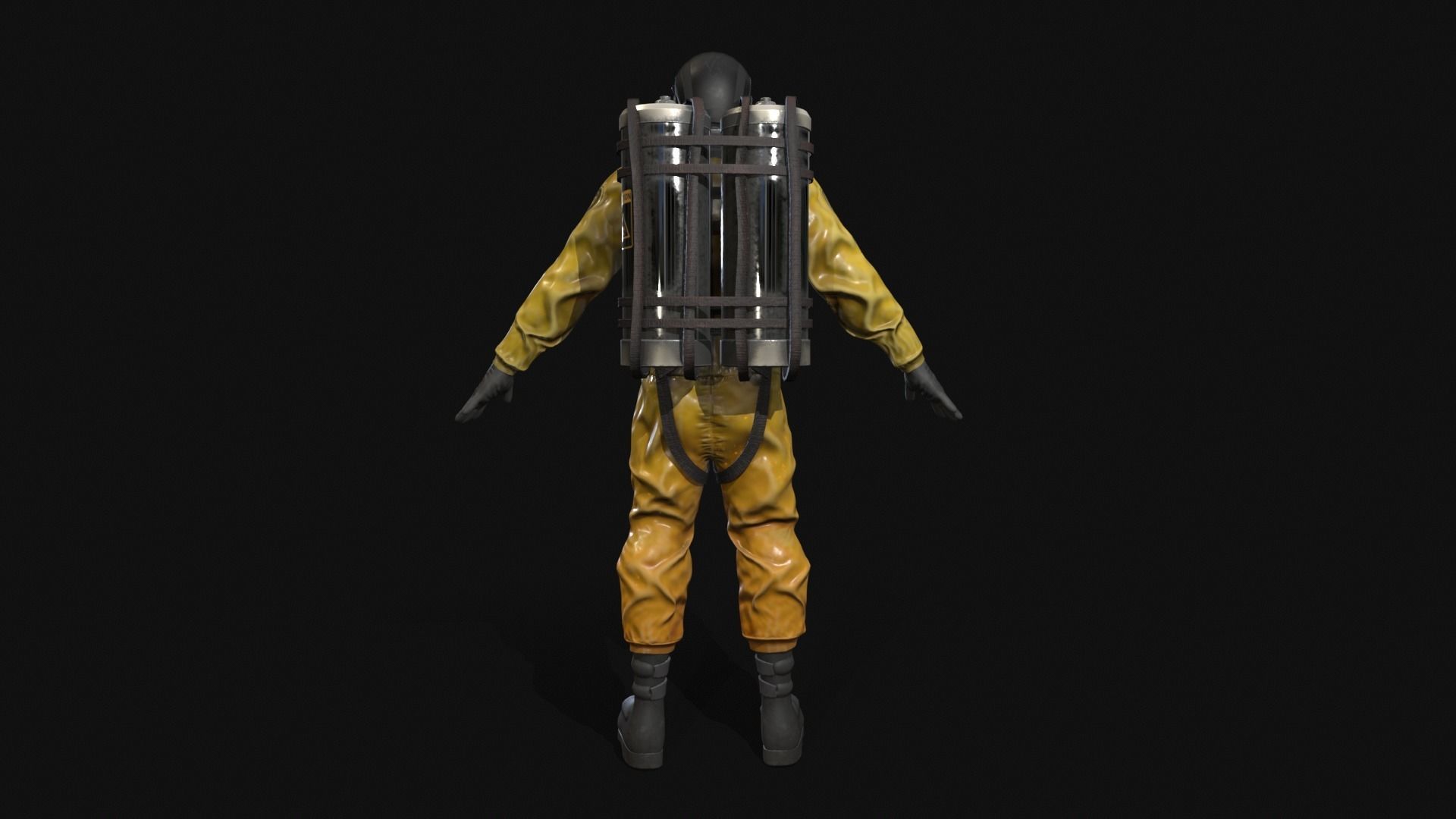 Toxic Warrior Low-poly 3D model_8