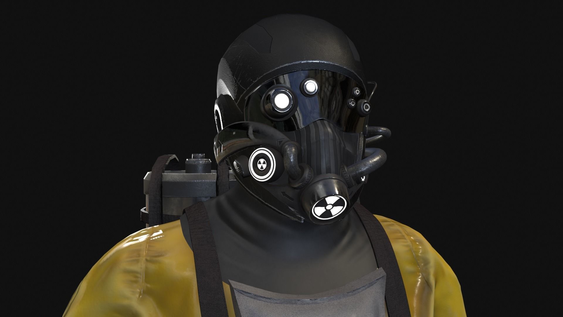 Toxic Warrior Low-poly 3D model_10