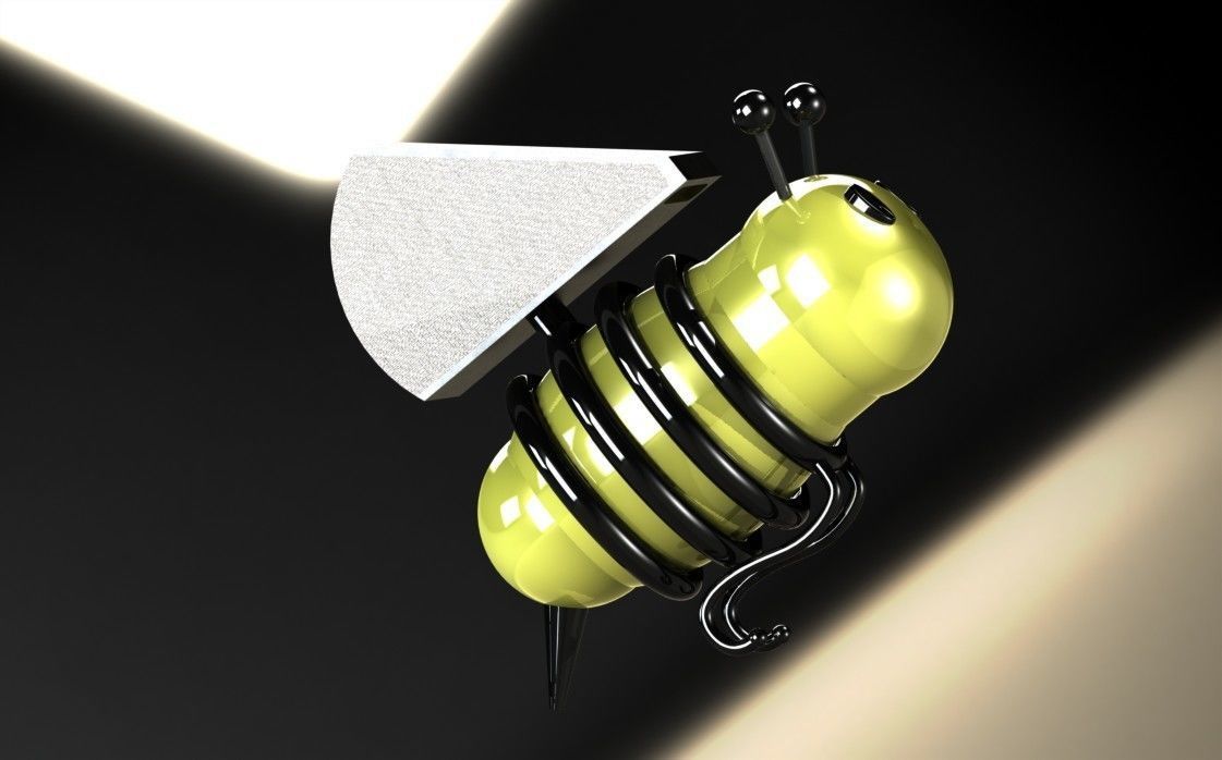 Bee smoker 3D model_1