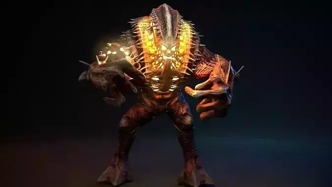 Mutant Monster 4 Low-poly 3D model