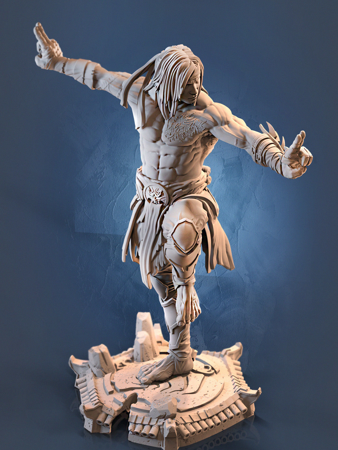 Liu Kang 3D print model_15