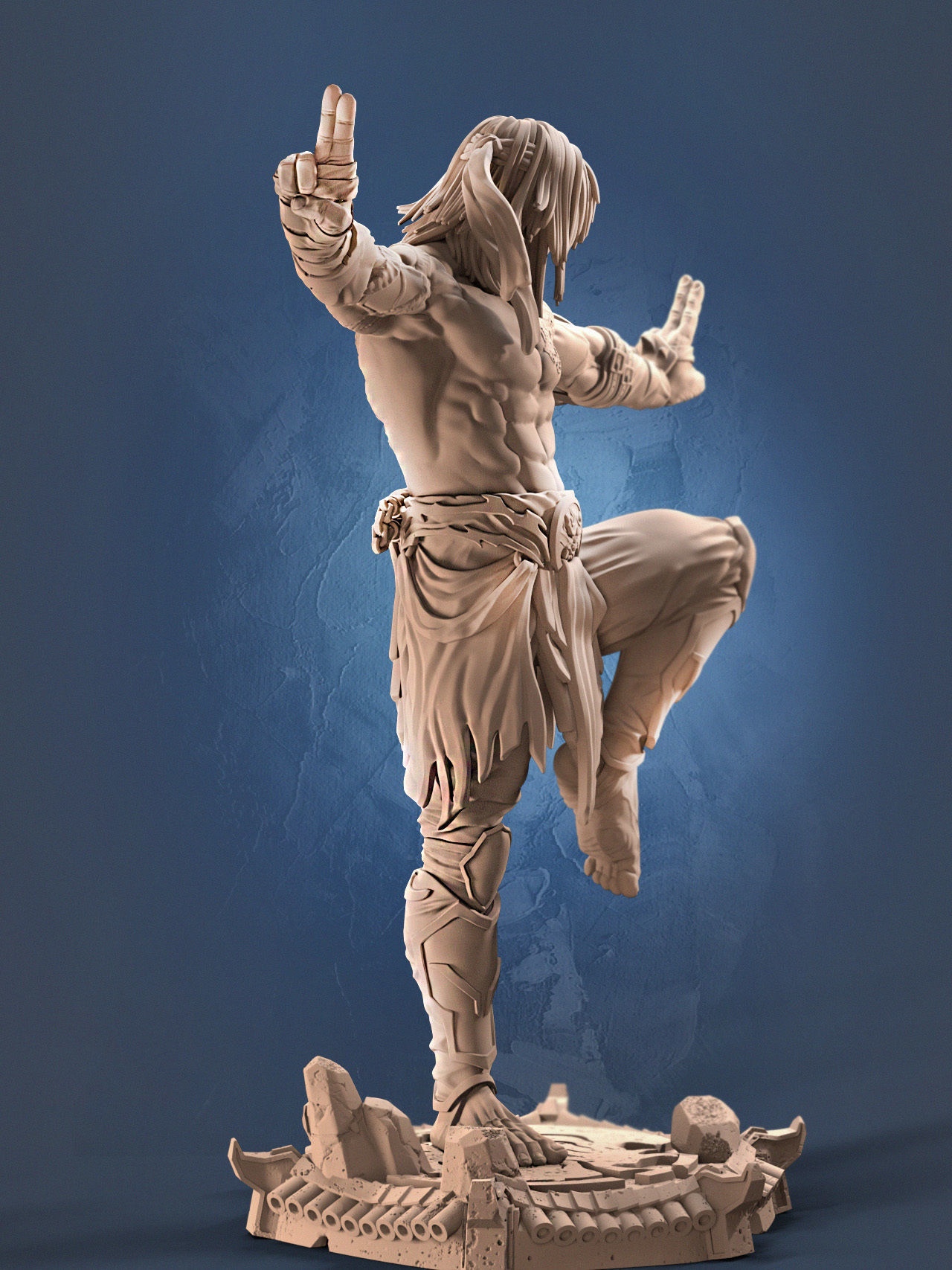 Liu Kang 3D print model_11