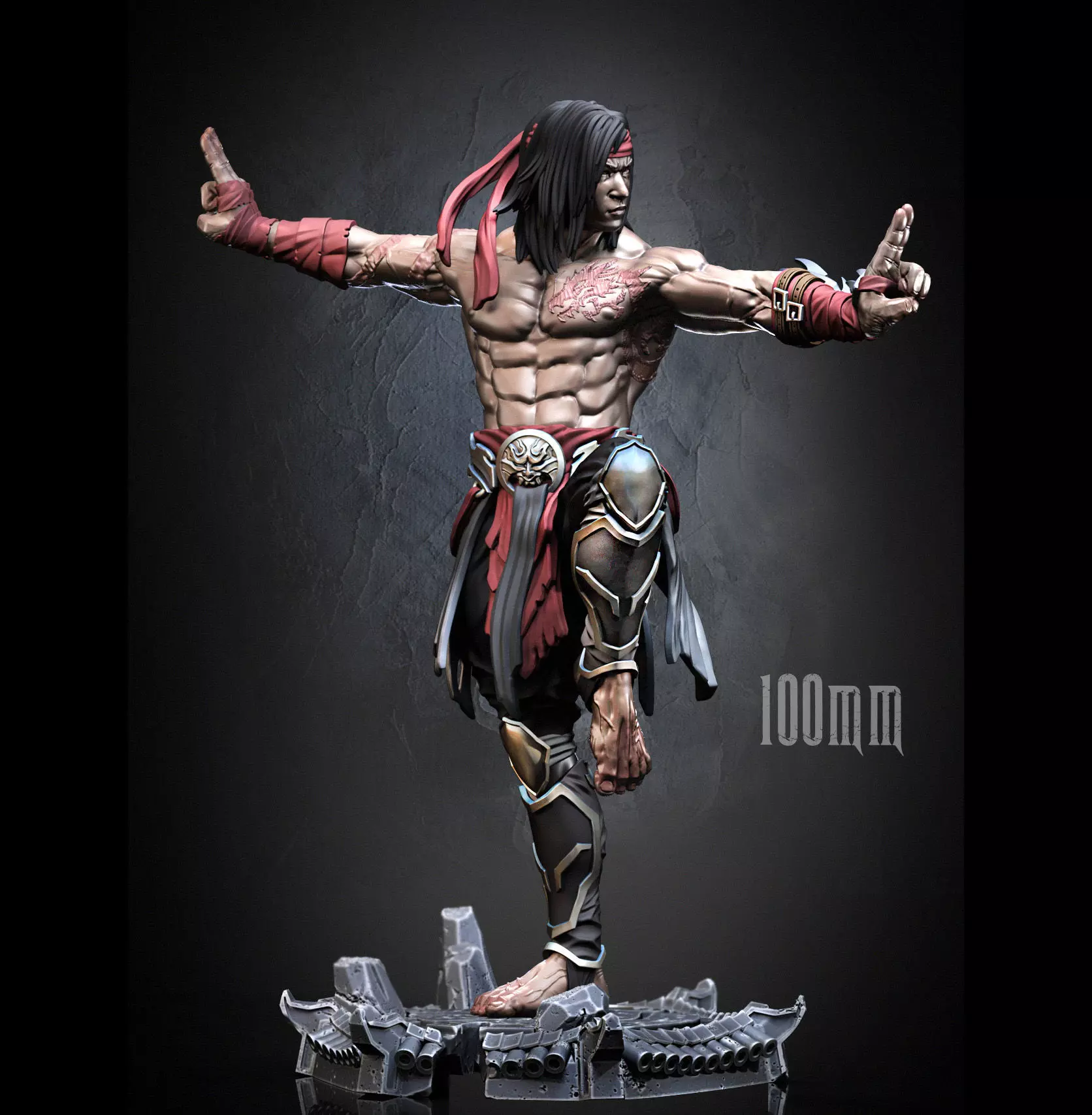 Liu Kang 3D print model_0