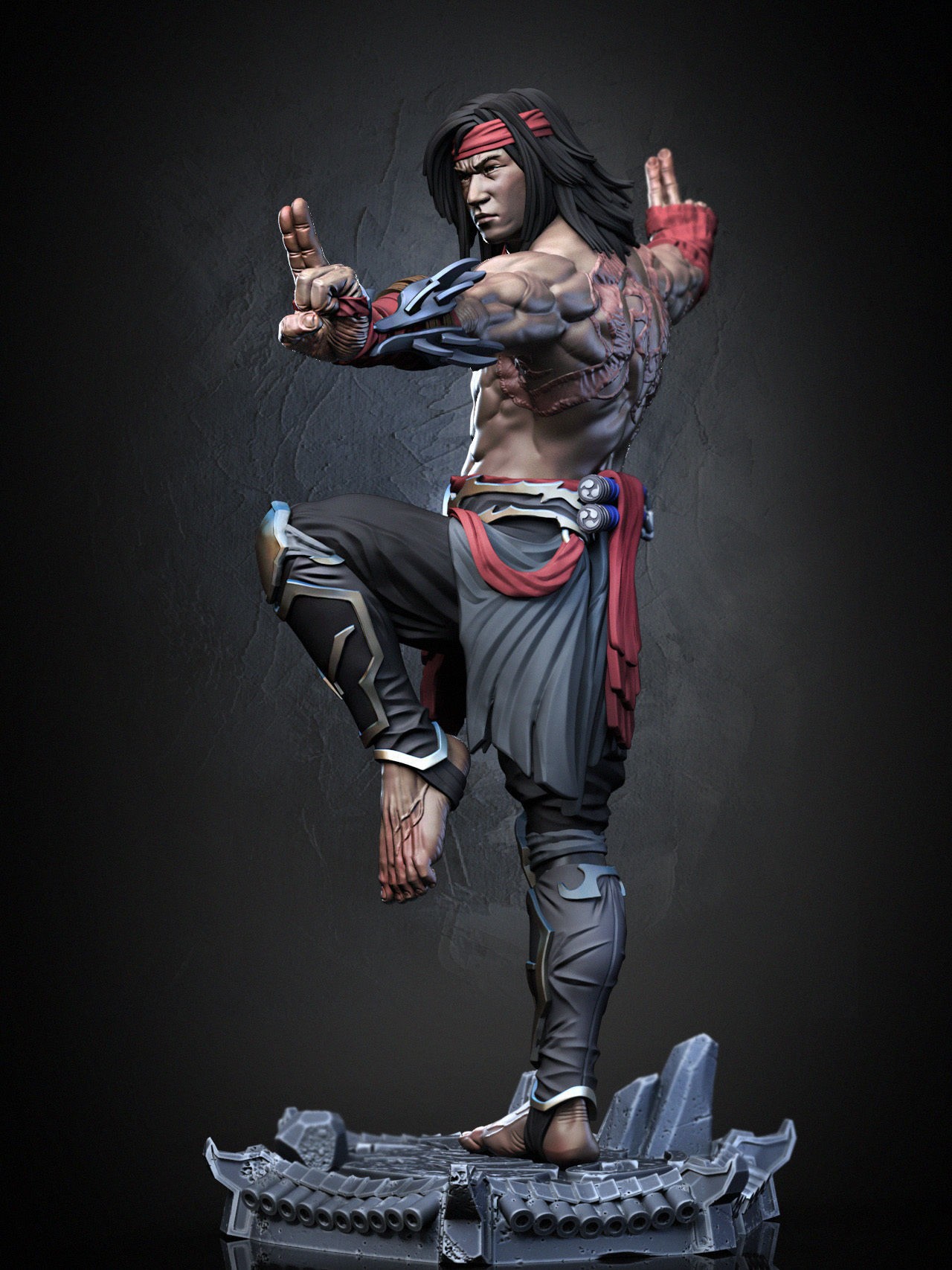 Liu Kang 3D print model_6