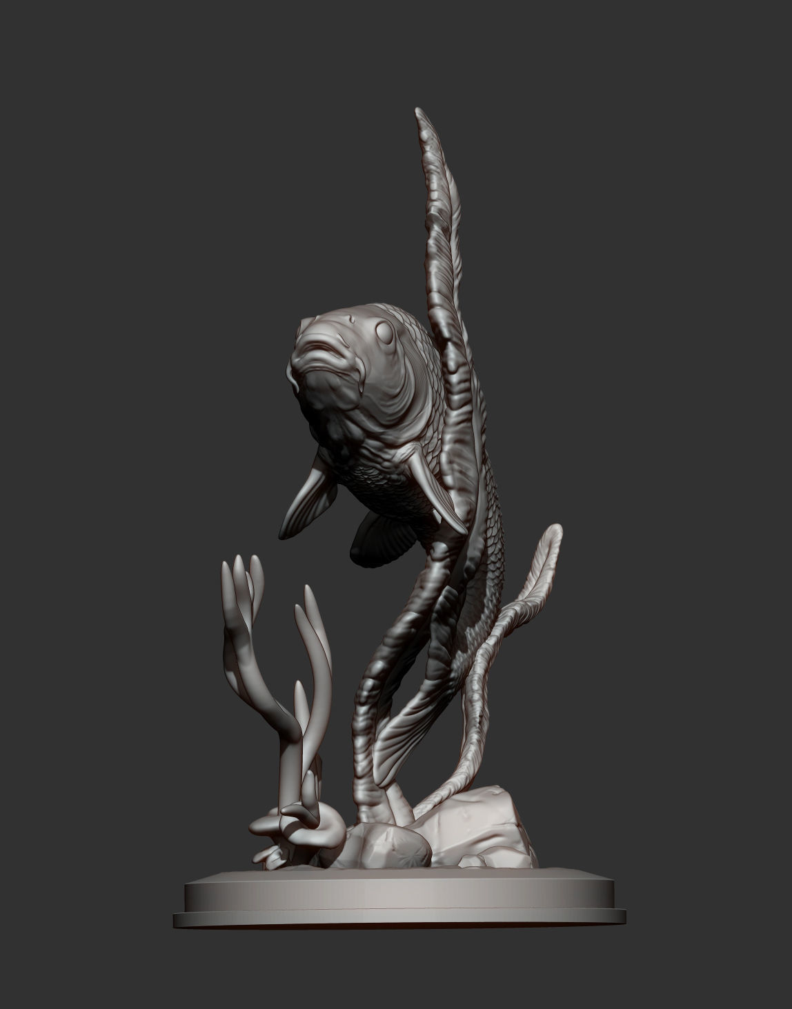 Carp 3D print model 3D print model_8