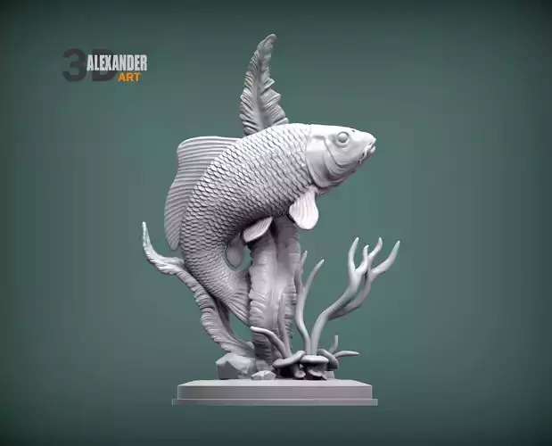 Carp 3D print model 3D print model
