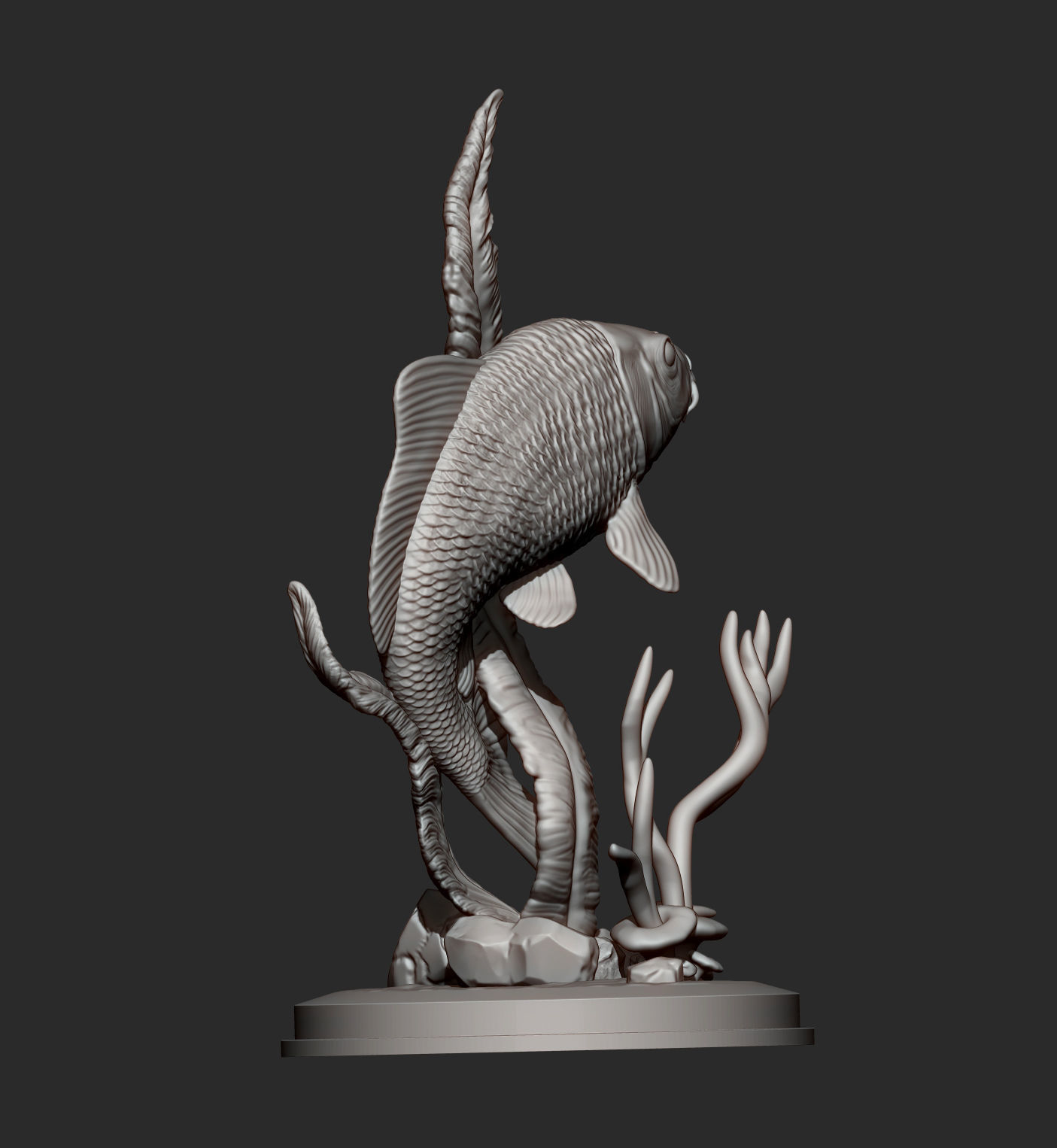 Carp 3D print model 3D print model_11