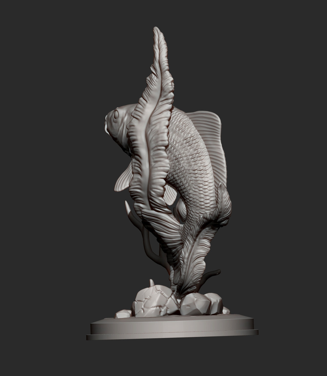 Carp 3D print model 3D print model_10