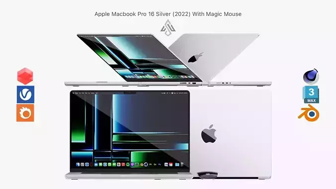 Apple MacBook Pro 16 Silver 2022 With Magic Mouse