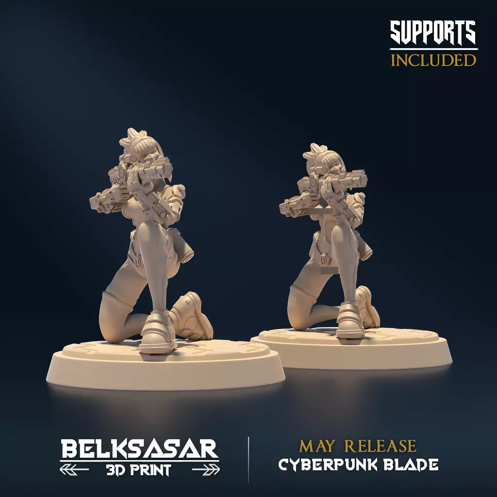 Neon Outlaw D Nude and Normal 3D print model_0