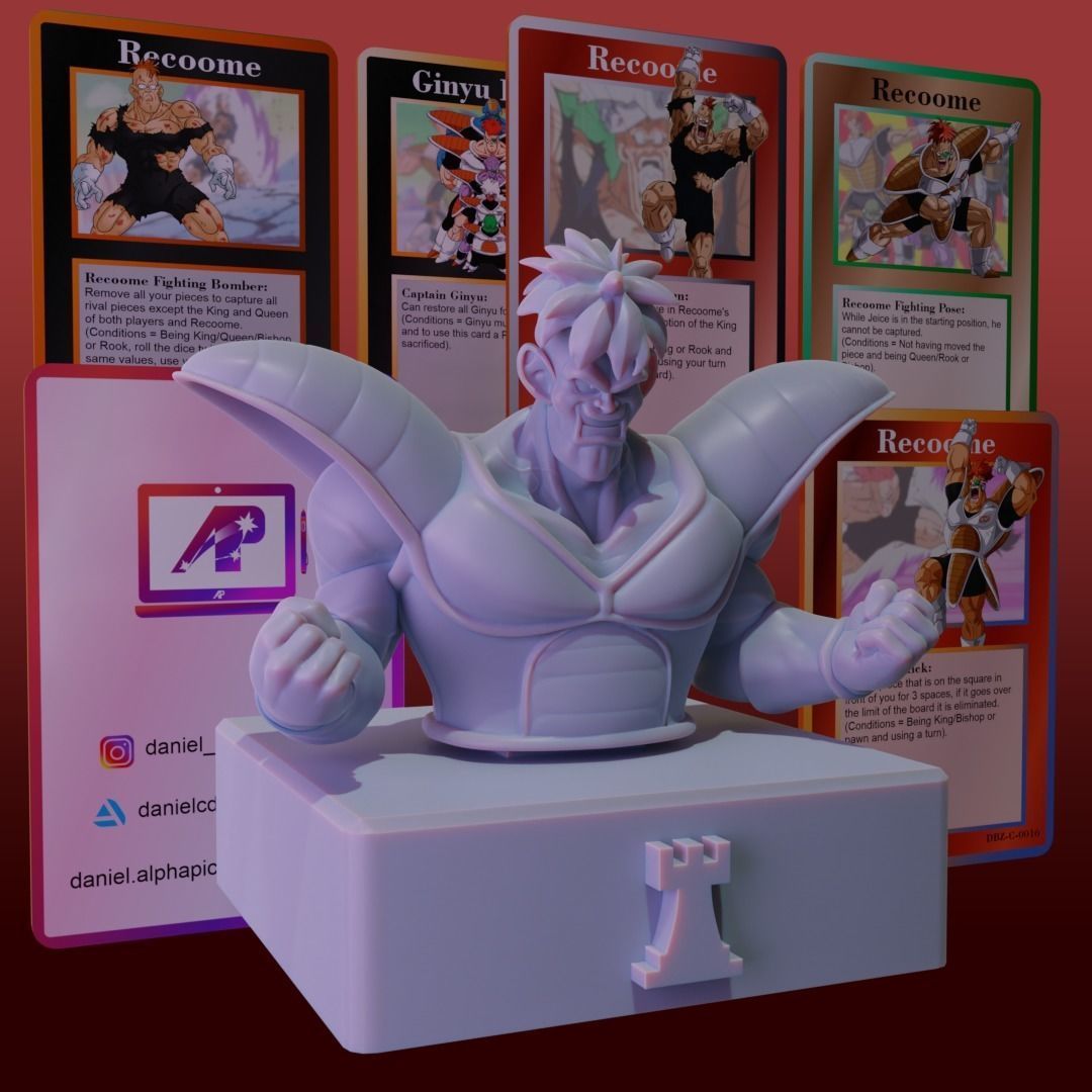 Chess Pack Recoome Ginyu Force from Dragon Ball series 3D print model_2