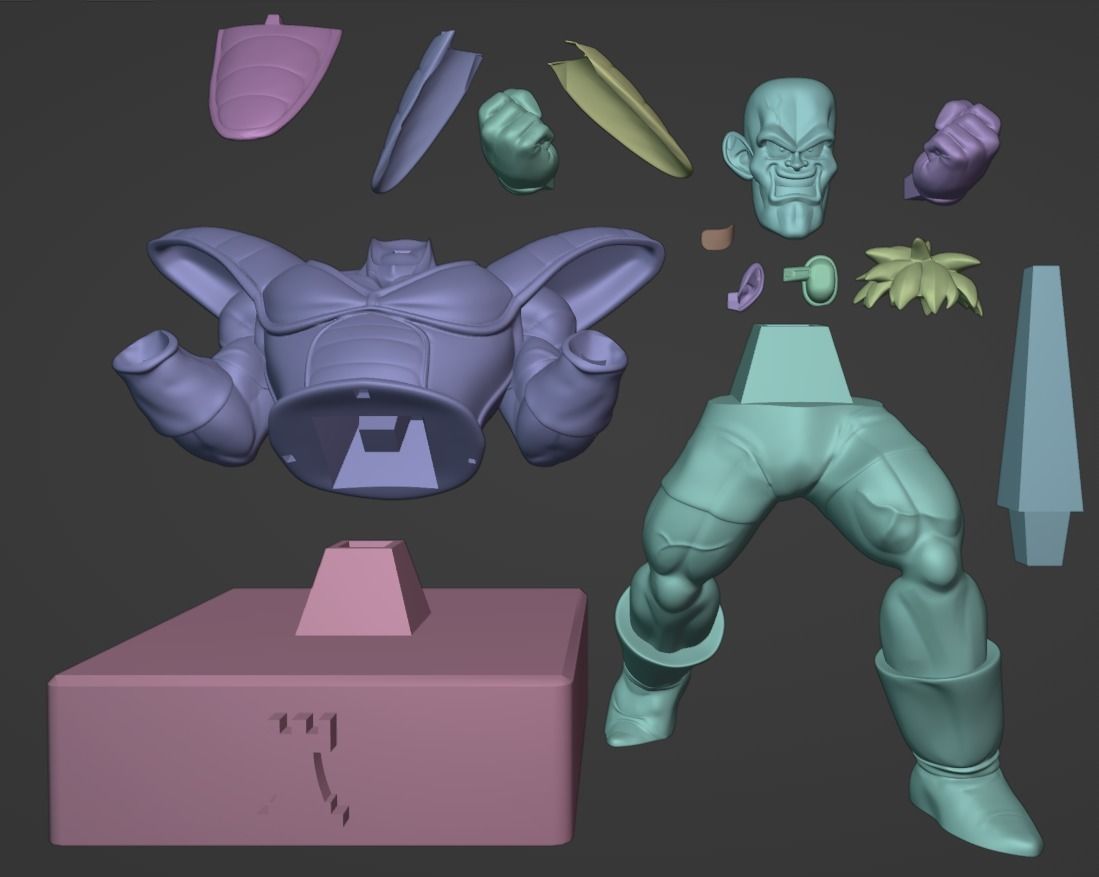 Chess Pack Recoome Ginyu Force from Dragon Ball series 3D print model_10